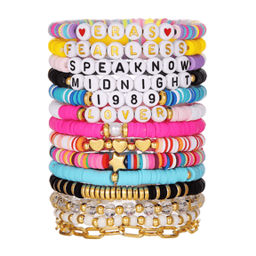 Conjunto de Pulseiras de Miçanga Taylor Swift