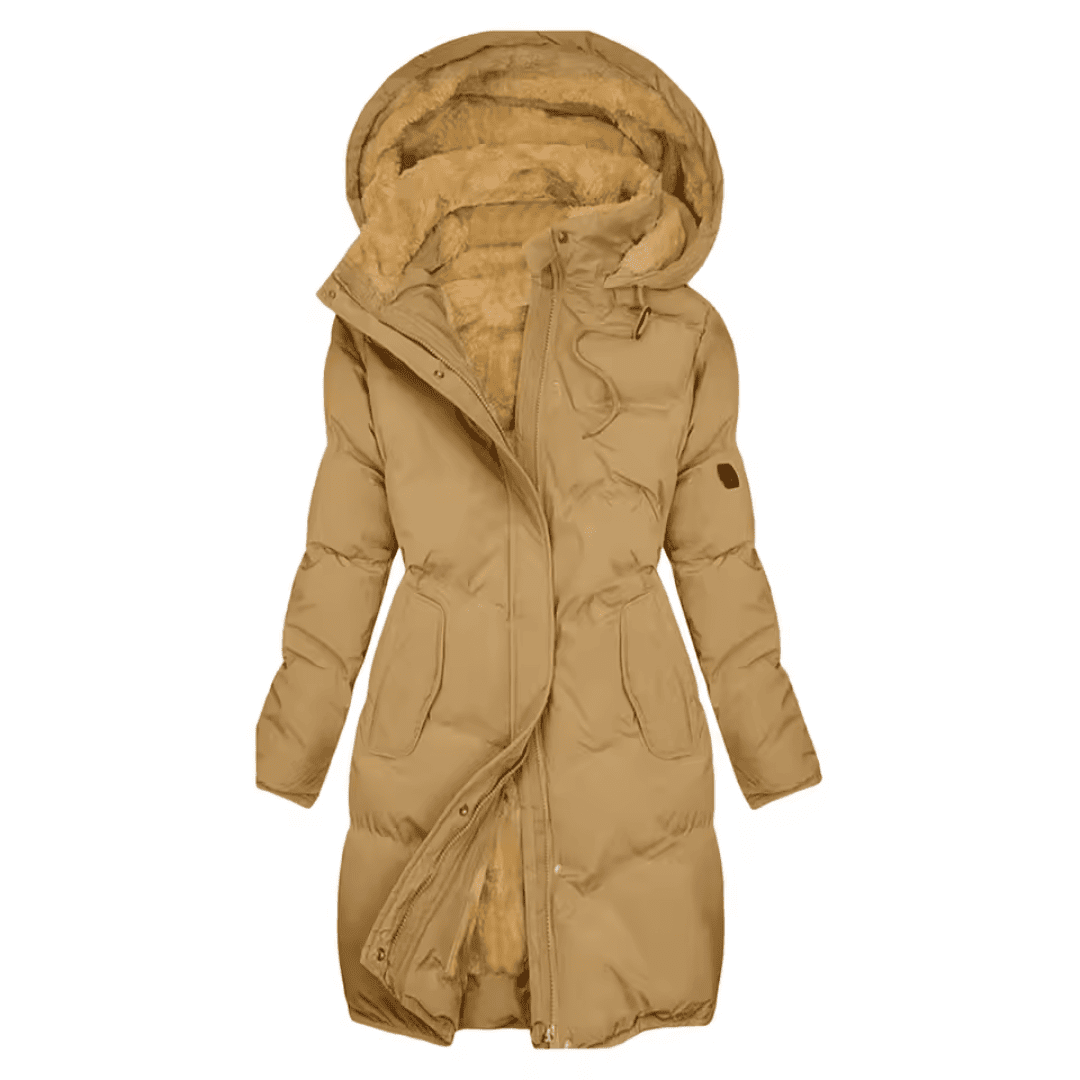 Parka Feminina Grossa com Pelúcia e Capuz Forglows