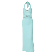 Vestido Feminino Longo Frente Única Sexy Forglows