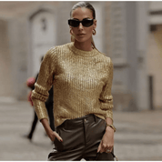 Suéter Feminino de Tricô Craquelado Forglows