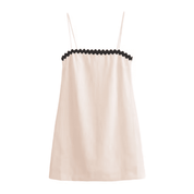 Vestido Feminino de Alcinha Reto em Linho Forglows