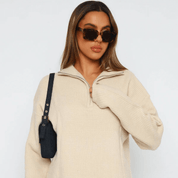 Conjunto Feminino Calça e Casaco Tricot Aerolook Forglows