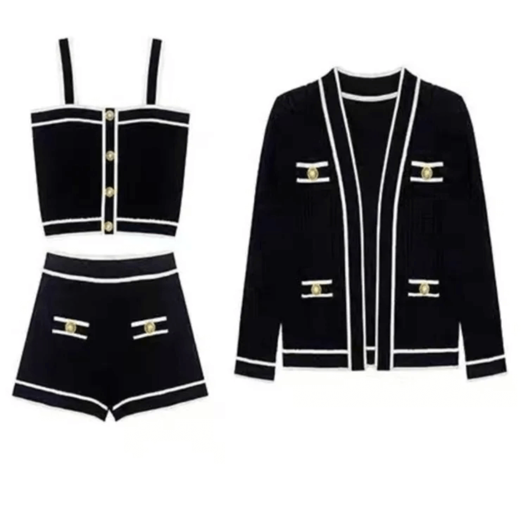 Conjunto Feminino 3 Peças Tricot Modal Eloise Forglows
