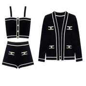 Conjunto Feminino 3 Peças Tricot Modal Eloise Forglows
