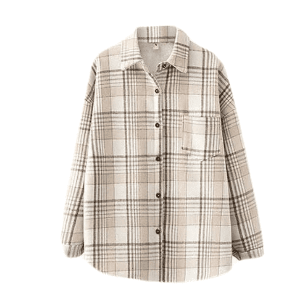 Camisa Feminina Xadrex de Flanela com Pelúcia Forglows