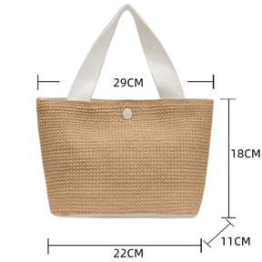 Bolsa de Palha com Alça de Nylon