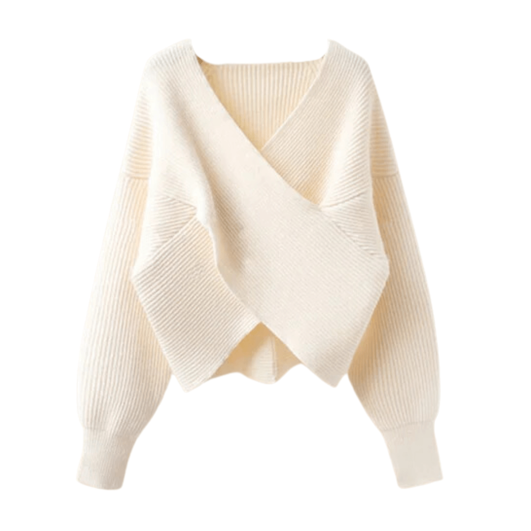Blusa Feminina de Tricô Transpassada Londres Forglows