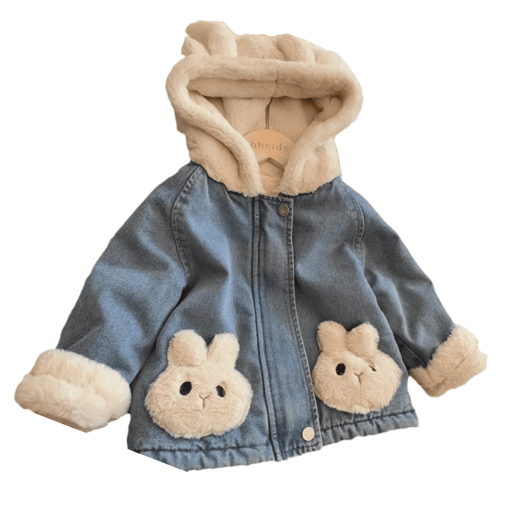 Jaqueta Jeans Infantil Forrada com Pelúcia Forglows