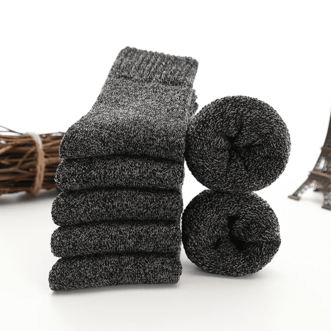 Kit de Meia de Lã Merino Unissex 5 Peças Forglows