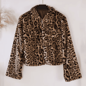 Jaqueta Feminina de Pelos Leopard Forglows
