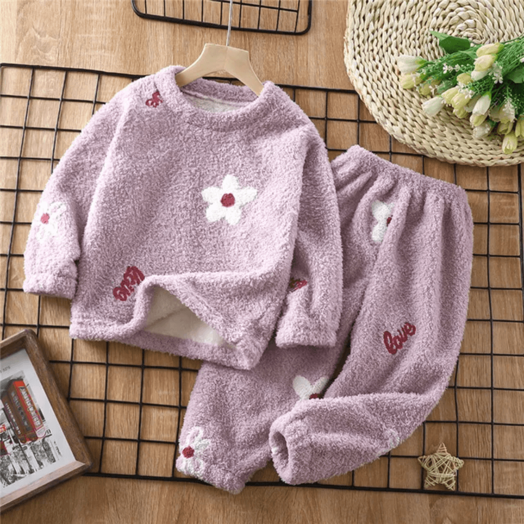 Pijama Infantil de Pelúcia Unissex Forglows