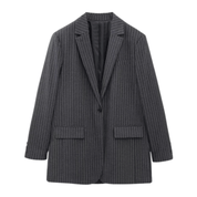Blazer Feminino Oversized Listrado Vivienne Forglows
