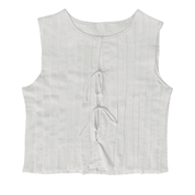 Blusa Feminina Regata Plissada com Amarração Maiorca Forglows