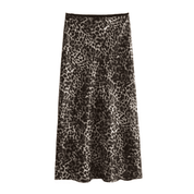 Saia Feminina Midi Leopard Forglows