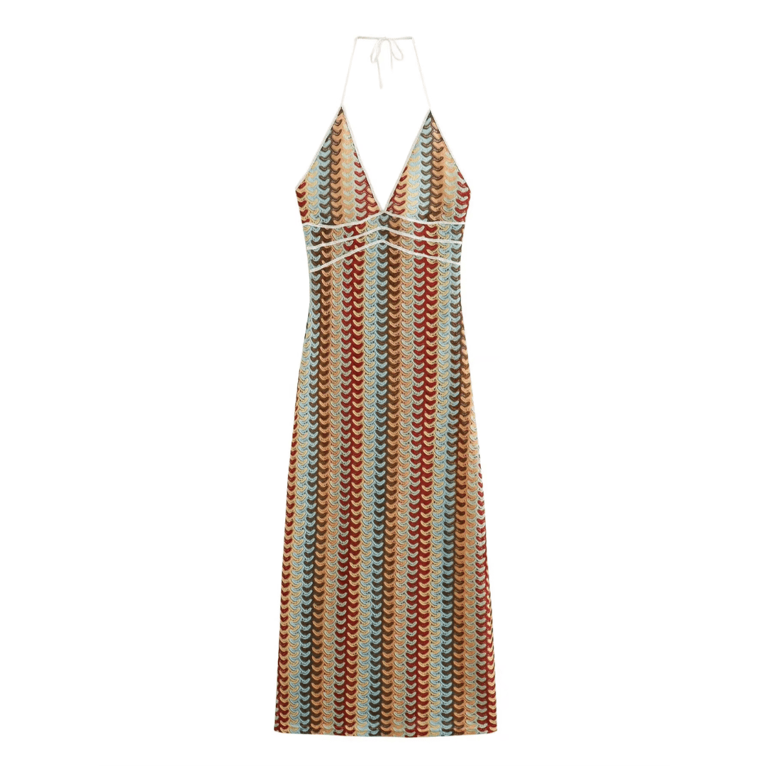 Vestido Feminino em Crochê Midi Forglows