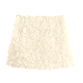 Mini Saia Feminina em Tule com Flores