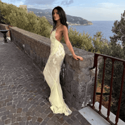 Vestido Feminino Longo com Lantejoulas Forglows