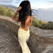 Vestido Feminino Longo com Lantejoulas Forglows