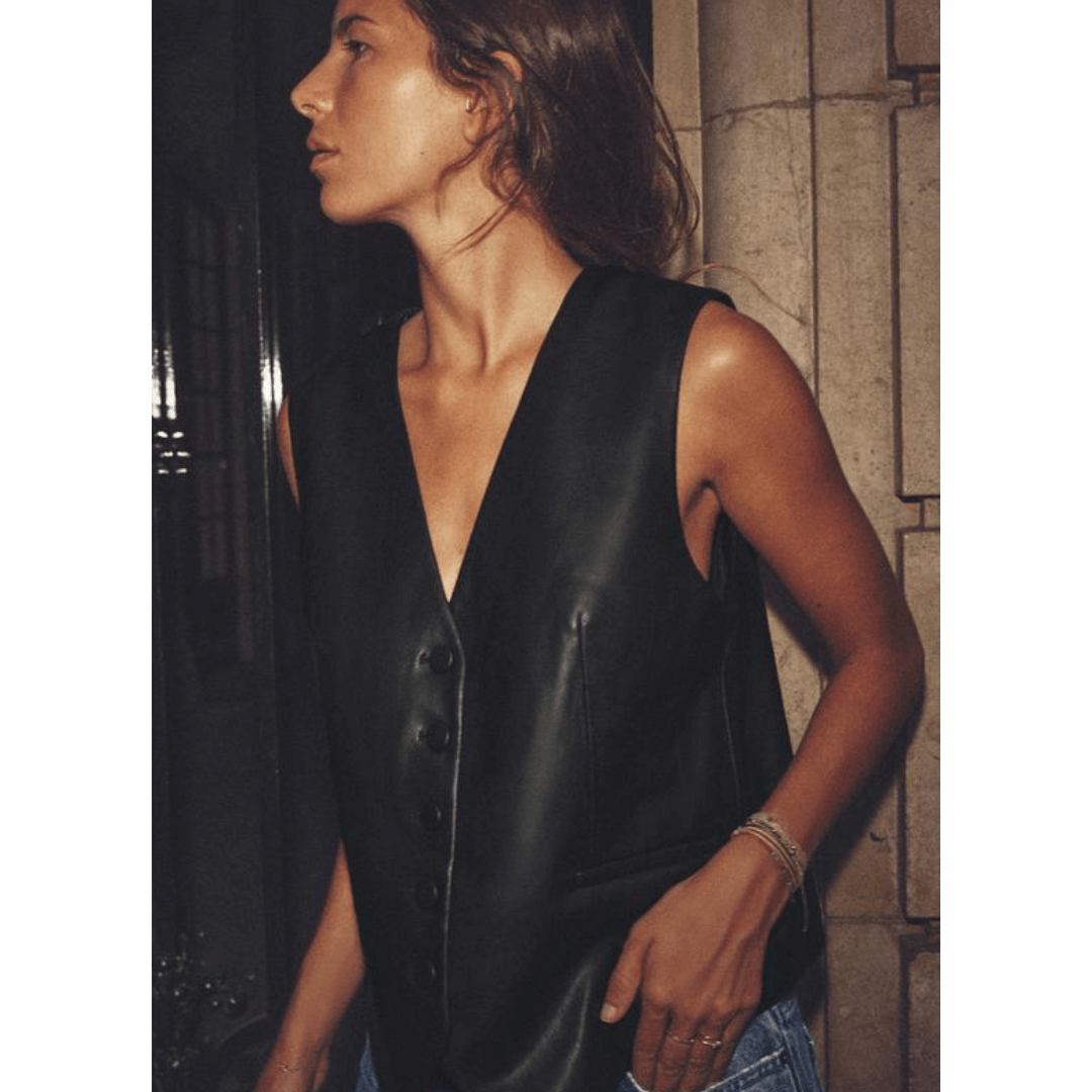 Colete Feminino Couro Sintético Zephyra Forglows
