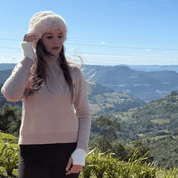 Suéter Feminino Gola Alta Peluciado Forglows