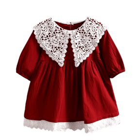 Vestido para Menina Rodado com Renda