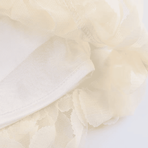 Mini Saia Feminina em Tule com Flores