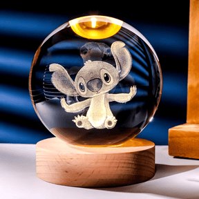 Luminária Esfera com LED Stitch