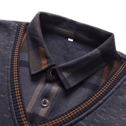 Suéter Masculino com Camisa Falsa Forglows