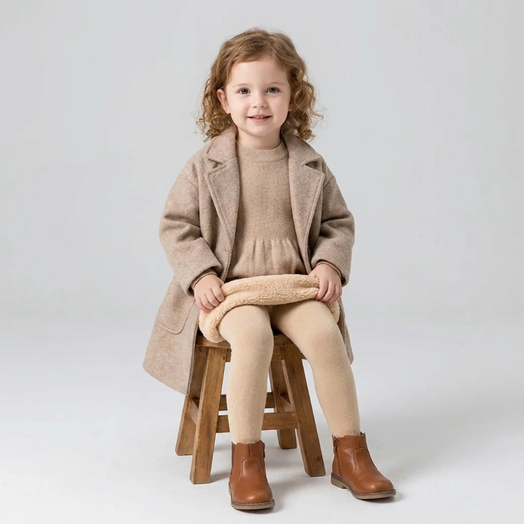 Meia Calça Infantil Forrada com Pelúcia Forglows