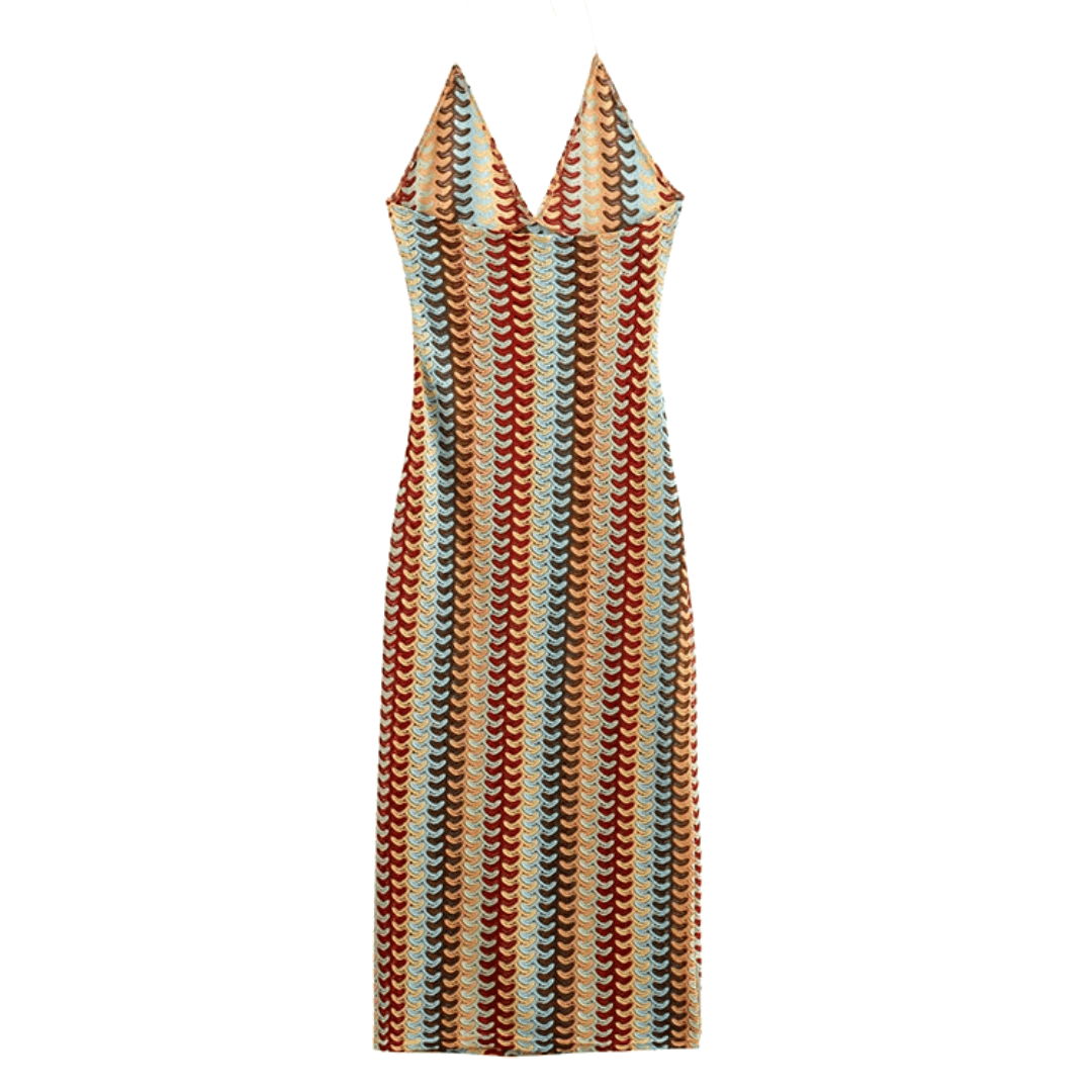 Vestido Feminino em Crochê Midi Forglows