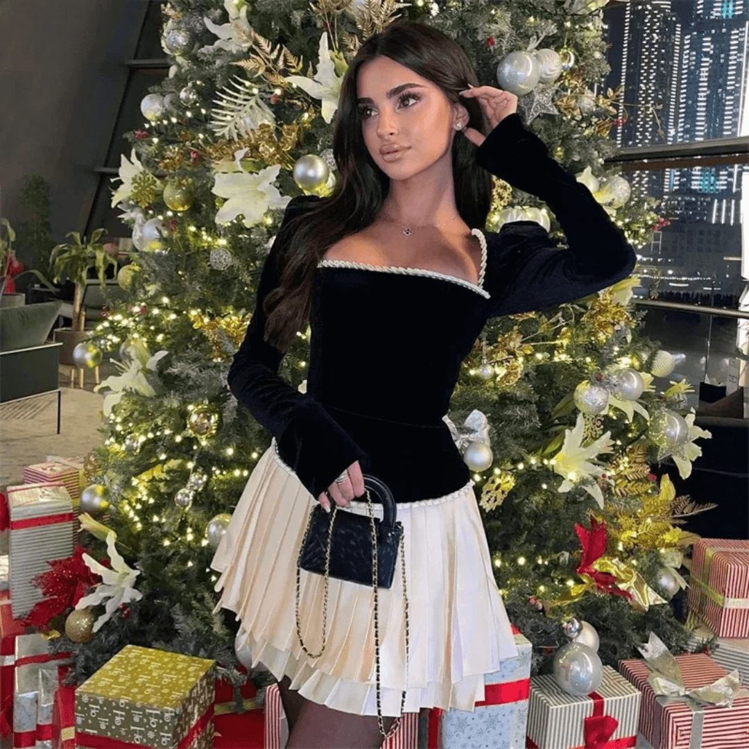 Blusa Feminina Manga Longa de Veludo Paris Forglows