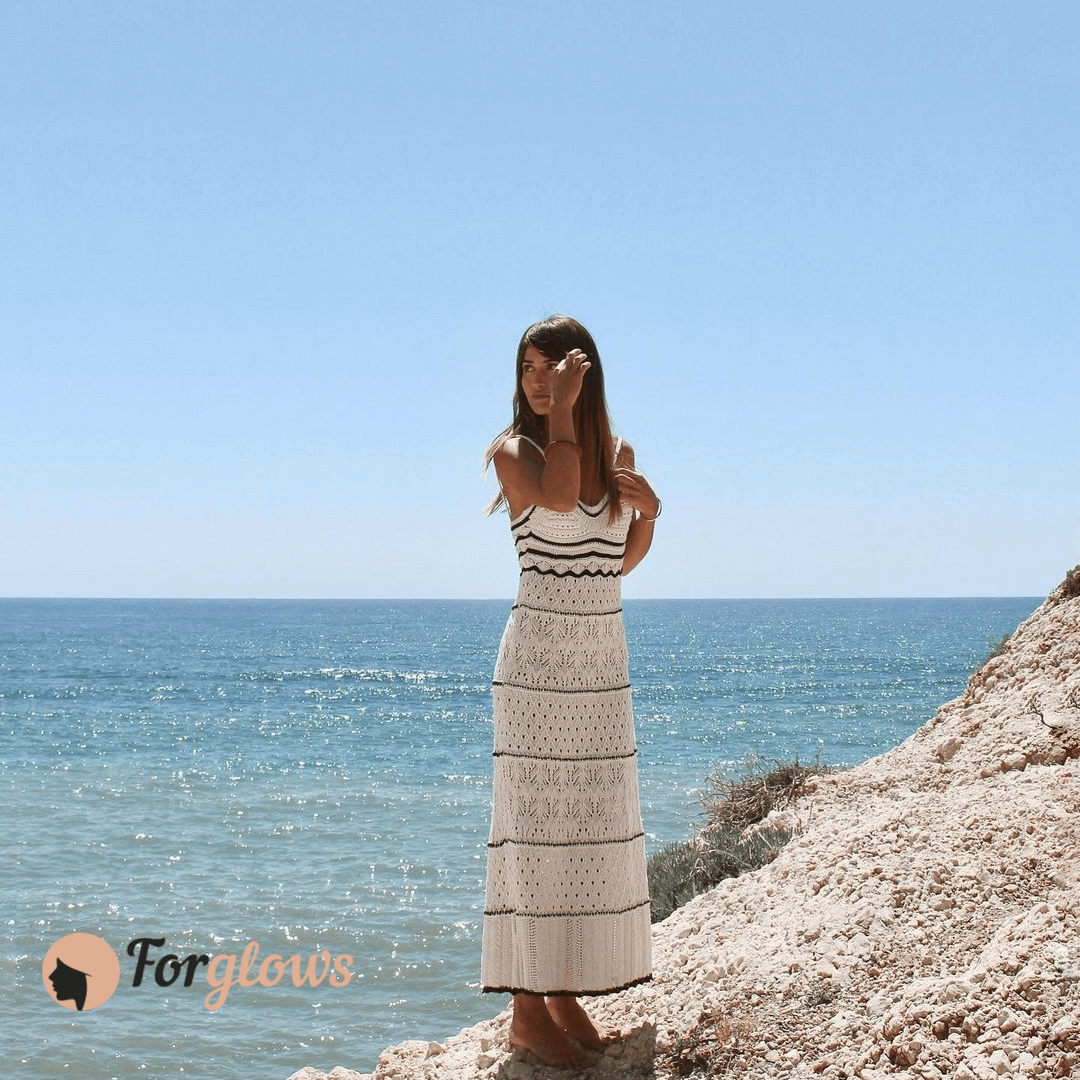 Vestido Feminino Longo Alcinha Crochê Marília Forglows