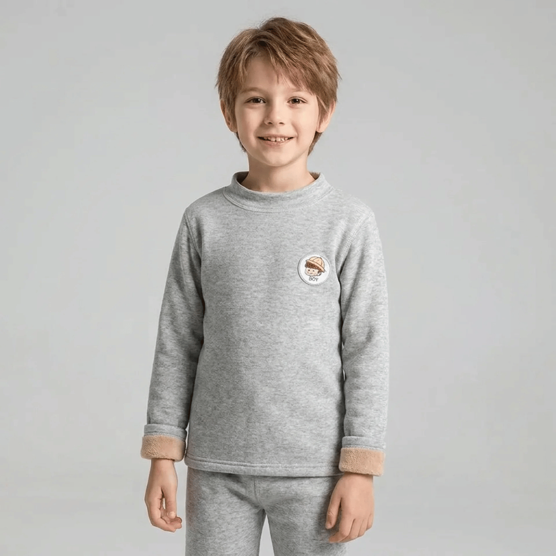 Conjunto Térmico Infantil com Pelúcia Unissex Forglows