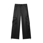 Calça Feminina Cargo Acetinada Forglows