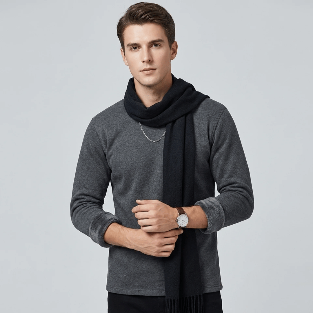 Blusa Térmica Manga Longa Masculina Forrada com Pelúcia Forglows