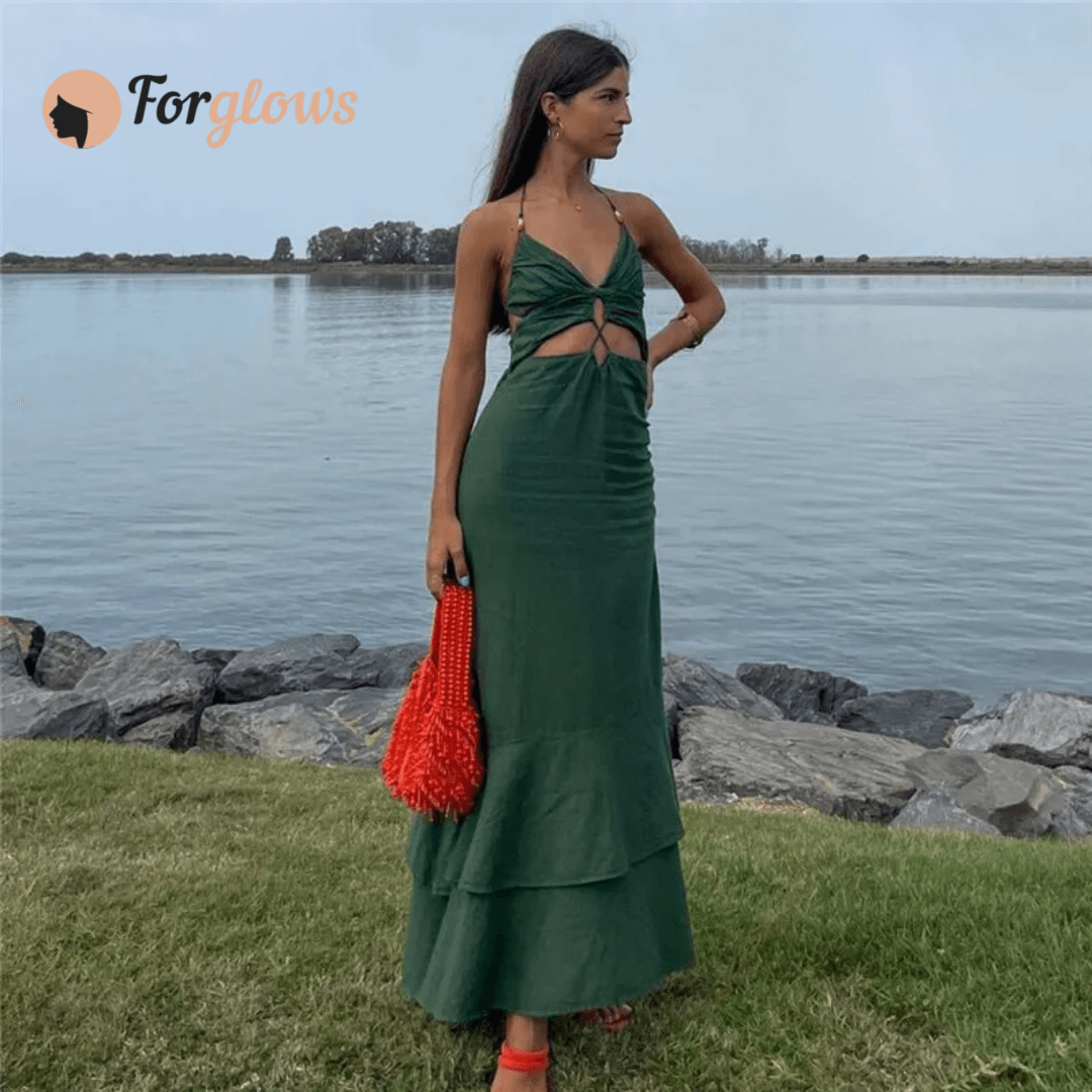Vestido feminino Longo em Linho Barbara Forglows