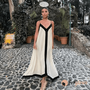 Vestido Feminino Midi Bicolor Cloe Forglows