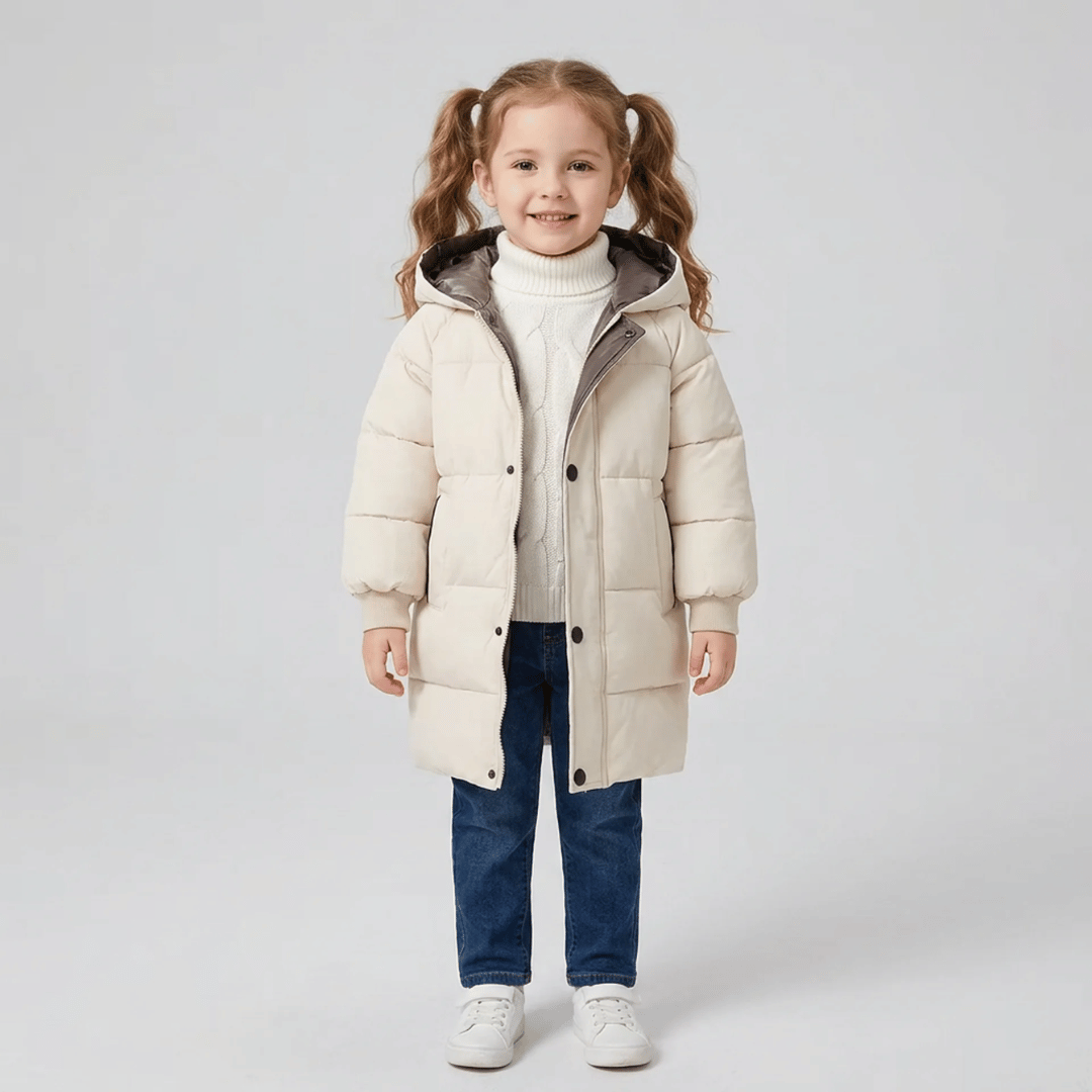Jaqueta Parka Alongada Infantil Forglows