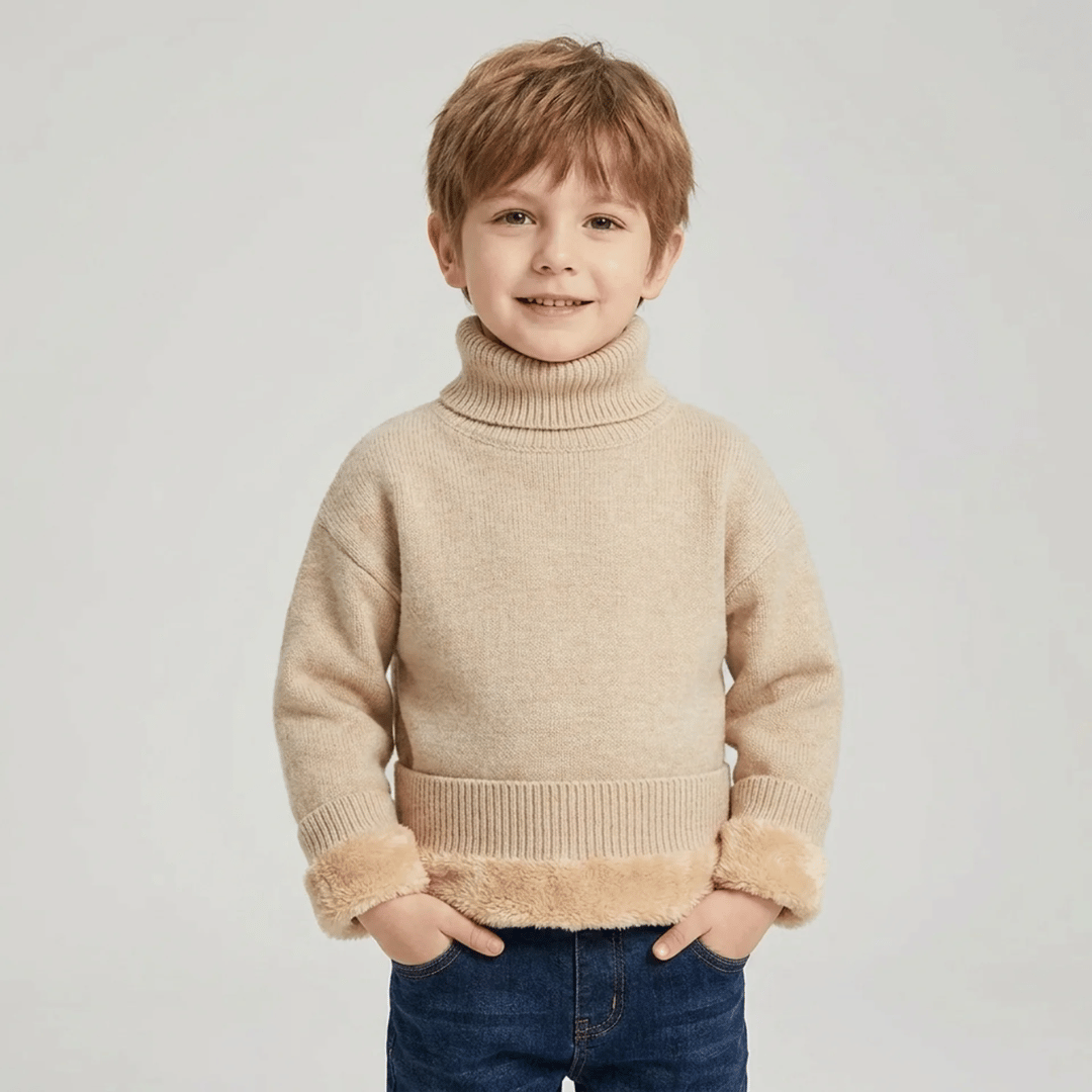 Suéter Infantil Gola Alta Peluciado Forglows