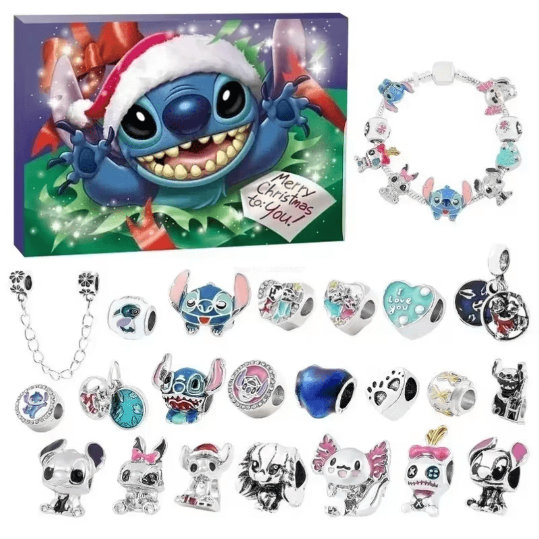 Calendário Contagem Regressiva Forglows + Berloques Surpresa Stitch