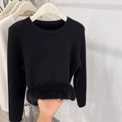 Blusa Feminina Manga Longa Peluciada Forglows