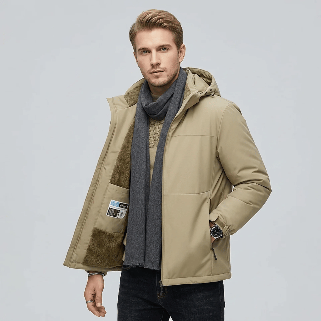 Casaco Masculino Forrado em Fleece Forglows