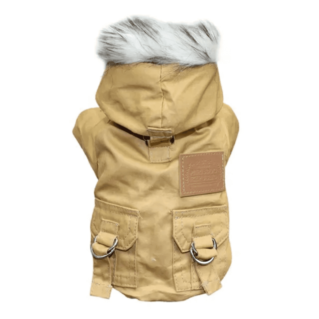 Roupinha Pet Parka com Pelúcia Forglows
