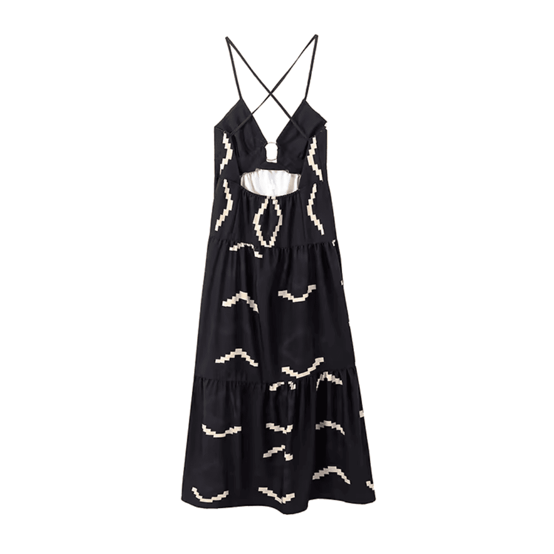 Vestido Feminino Longo com Estampa Geométrica Vicky Forglows