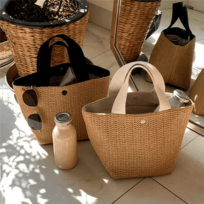 Bolsa de Palha com Alça de Nylon