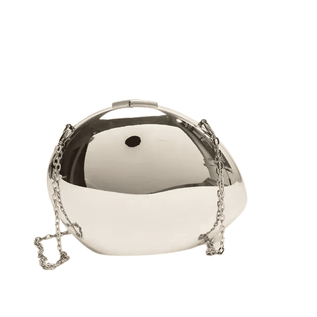 Bolsa Clutch Oval Metal Forglows
