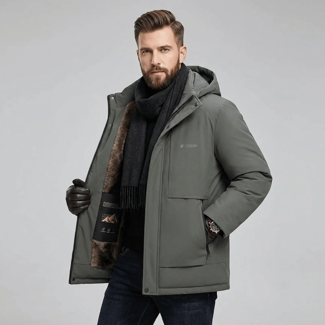 Jaqueta Masculina com Capuz Forrada Forglows