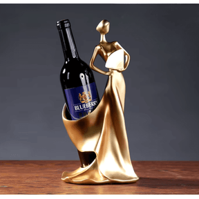Escultura Mulher Aparador de Vinho