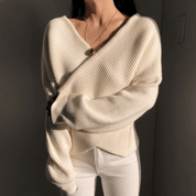 Blusa Feminina de Tricô Transpassada Londres Forglows
