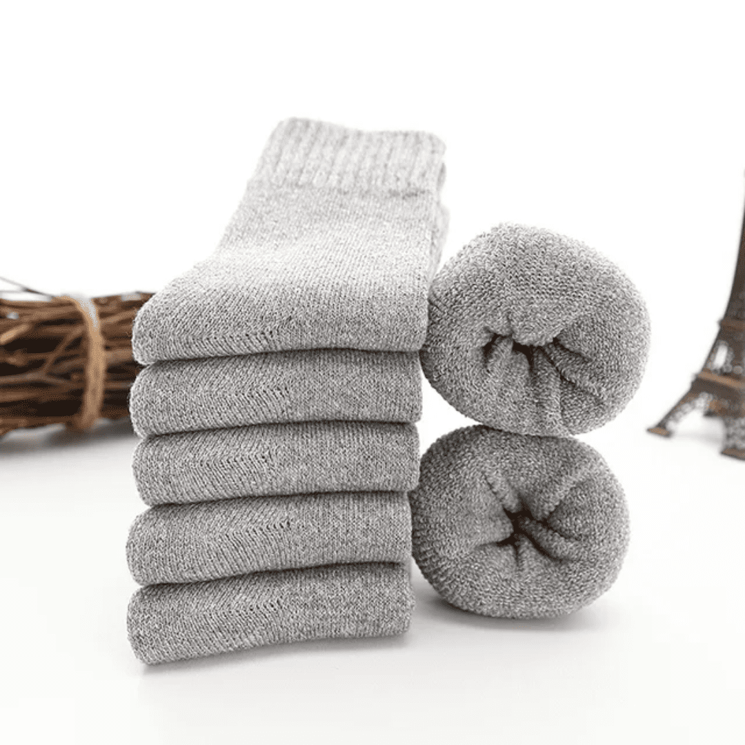 Kit de Meia de Lã Merino Unissex 5 Peças Forglows